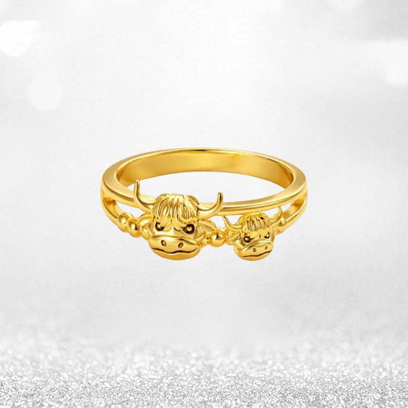 💗LIMITED TIME SALE 50% OFF💍Highland Cow Guardian Ring