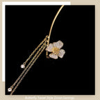✨🦋Butterfly Tassel Style Zircon Earrings