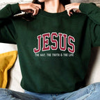 Christian Sweatshirt JE Hoodie Faith Sweatshirt - The Way, The Truth & The Life✝️