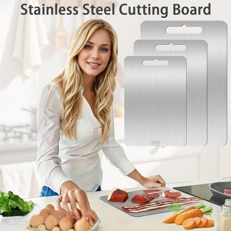 🔪 50% OFF NOW! ✨ Stainless Steel Countertop Chopping Board – Hygienic, Knife-Friendly & Easy-Clean Surface 🍽️