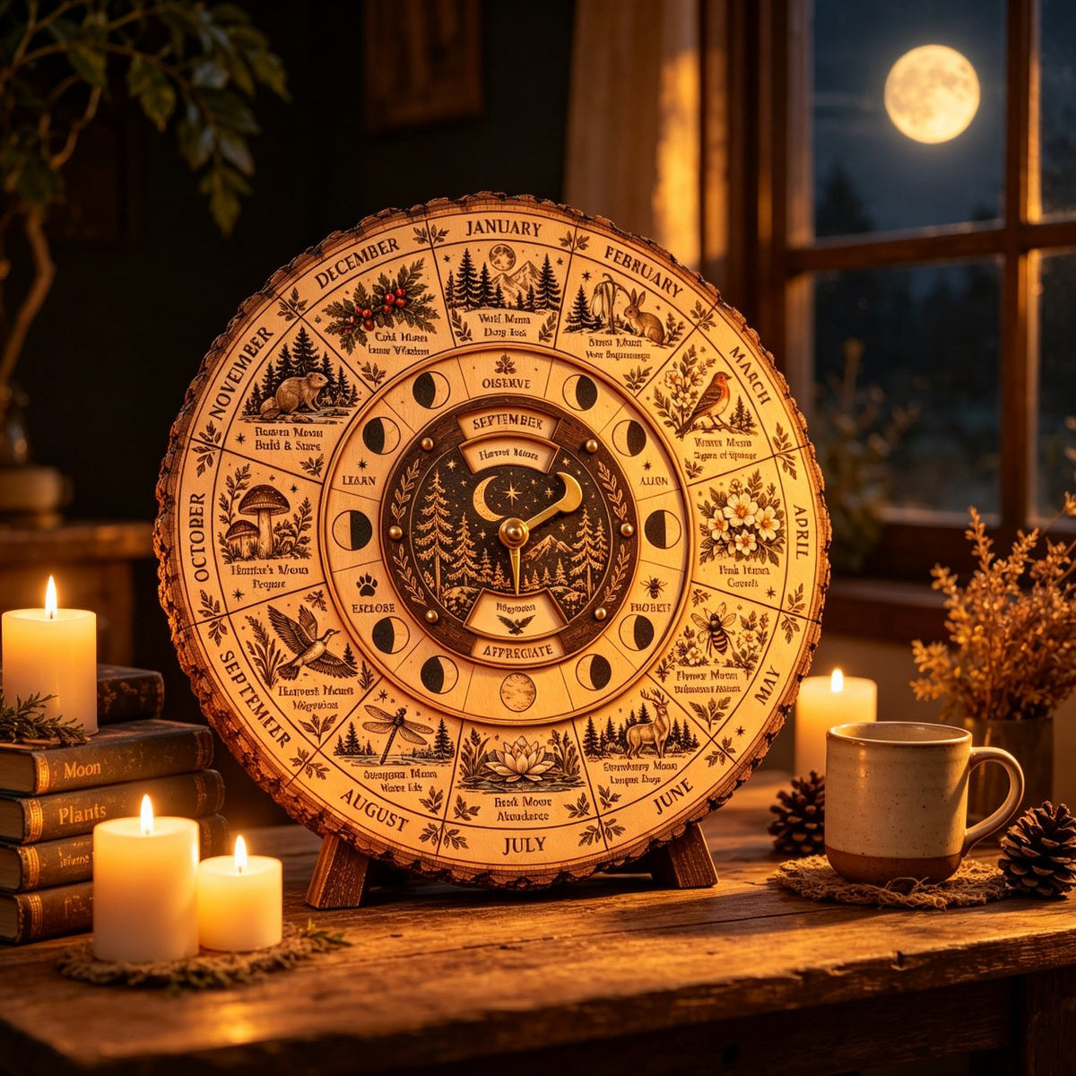 🔥Last Day 49% OFF - 🌙🌲Moon & Nature Observation Wheel🌕