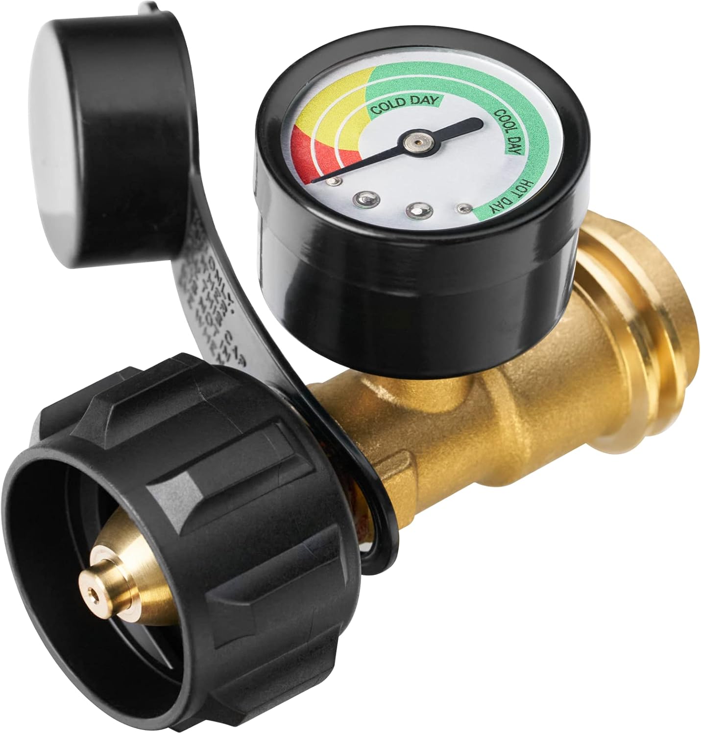 🔥Universal Propane Tank Gauge for 5-40 Pound LP Tanks | Gas Level Indicator for Grill, Heater, RV Camper, QCC1/Type 1 Connection