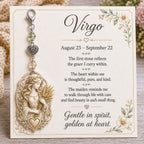 🌙Carry Your Zodiac Magic Every Day ✨ | Meaningful Birthstone Charm Keychain Gift