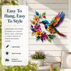 ✨Hummingbird Bloom Metal Wall Art