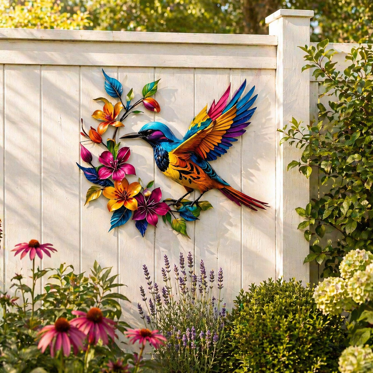 ✨Hummingbird Bloom Metal Wall Art