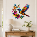 ✨Hummingbird Bloom Metal Wall Art