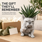 Funny Bulldog Planter with Attitude – 3 Sassy Styles