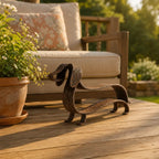 🐶Vintage‑Tone Wiener Dog Accent – Indoor & Garden Ready