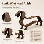🐶Vintage‑Tone Wiener Dog Accent – Indoor & Garden Ready