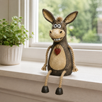 ❤️ Farm Style Donkey Shelf Figurine, Unique Gift For Donkey & Farmhouse Decor Lovers