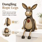 ❤️ Farm Style Donkey Shelf Figurine, Unique Gift For Donkey & Farmhouse Decor Lovers