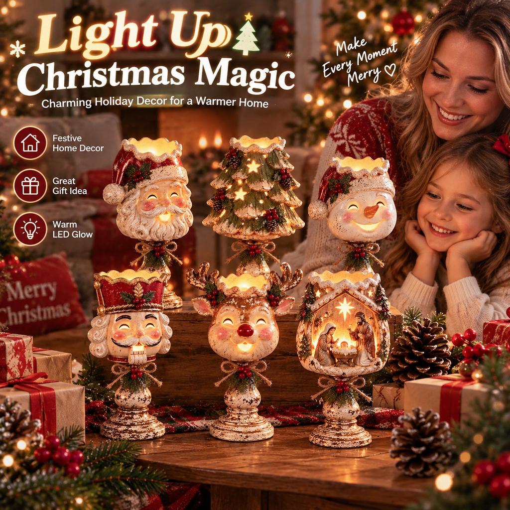 Timeless Vintage Christmas Glow For Your Mantel 🕯️