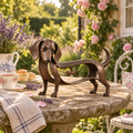 🐾Vintage-style Dachshund Sculpture – A Timeless Classic / Vintage Wrought-Iron Dachshund Ornament