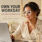 ✨ Sparkling Rhinestone Cat‑Eye Eyewear | Blue‑Light Filter Fashion Readers