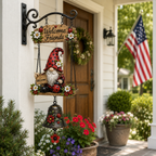 🔥Limited time 50% OFF – 🧙Rustic Garden Gnome Bell Outdoor Decor 🐞🌼