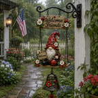 🔥Limited time 50% OFF – 🧙Rustic Garden Gnome Bell Outdoor Decor 🐞🌼