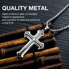 📢📢LAST DAY SALE 50% OFF✝️ “The Lord's Prayer” Cross Necklace -- Unisex