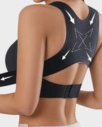 ✨Wireless Support Bra with Front Fastening and Crossed Straps at the Back
