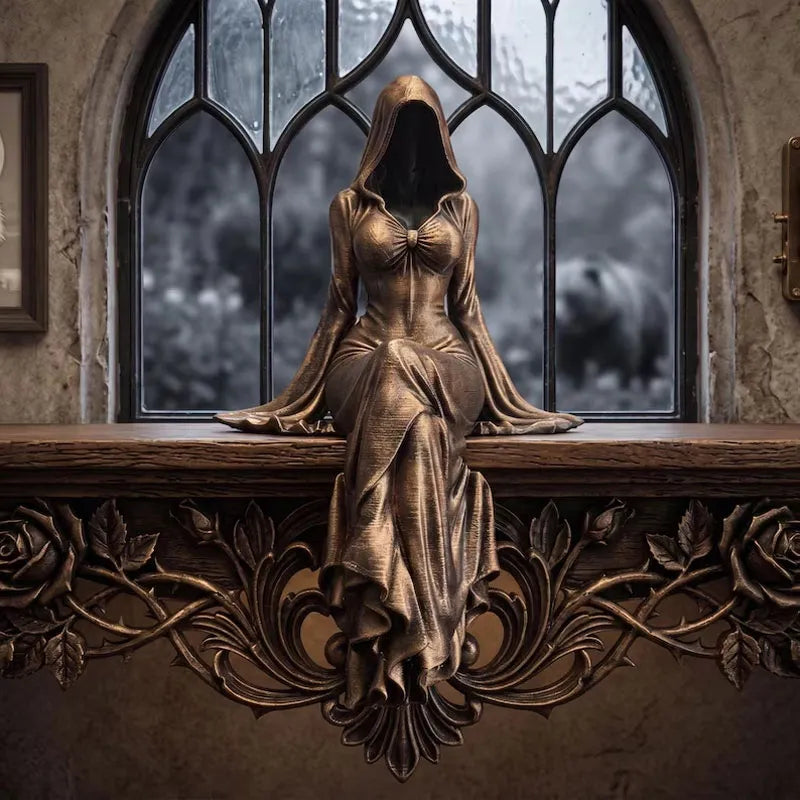 🖤Lady Reaper - Ethereal Hooded Figure Sculpture
