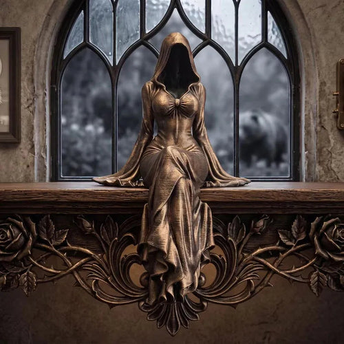 🖤Lady Reaper - Ethereal Hooded Figure Sculpture