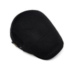 Men's Breathable Mesh Flat Cap – Adjustable Newsboy Ivy Beret Summer Hat
