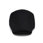 Men's Breathable Mesh Flat Cap – Adjustable Newsboy Ivy Beret Summer Hat
