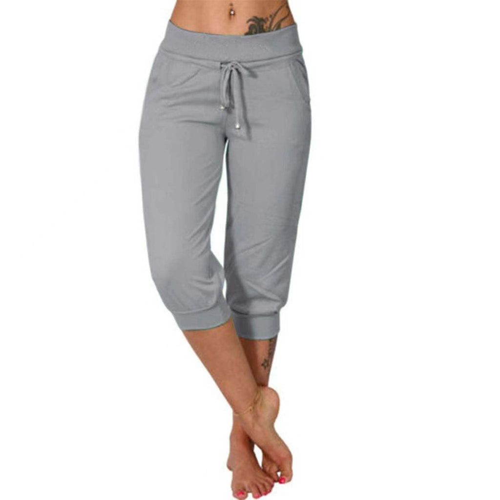 ⏰LIMITED TIME SALE 50% OFF🔥Drawstring Waist Cropped Sweatpants for Lounging