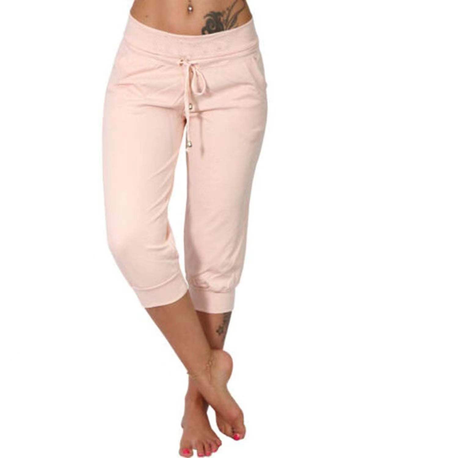⏰LIMITED TIME SALE 50% OFF🔥Drawstring Waist Cropped Sweatpants for Lounging