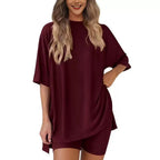 🌸2026 Limited Hot Sale 50% Off🌸 Women's Summer Casual loose Two-piece Set💃