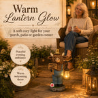 🐄 Highland Cow Solar Garden Statue ✨ Warm‑Glow Farmhouse Lantern Decor