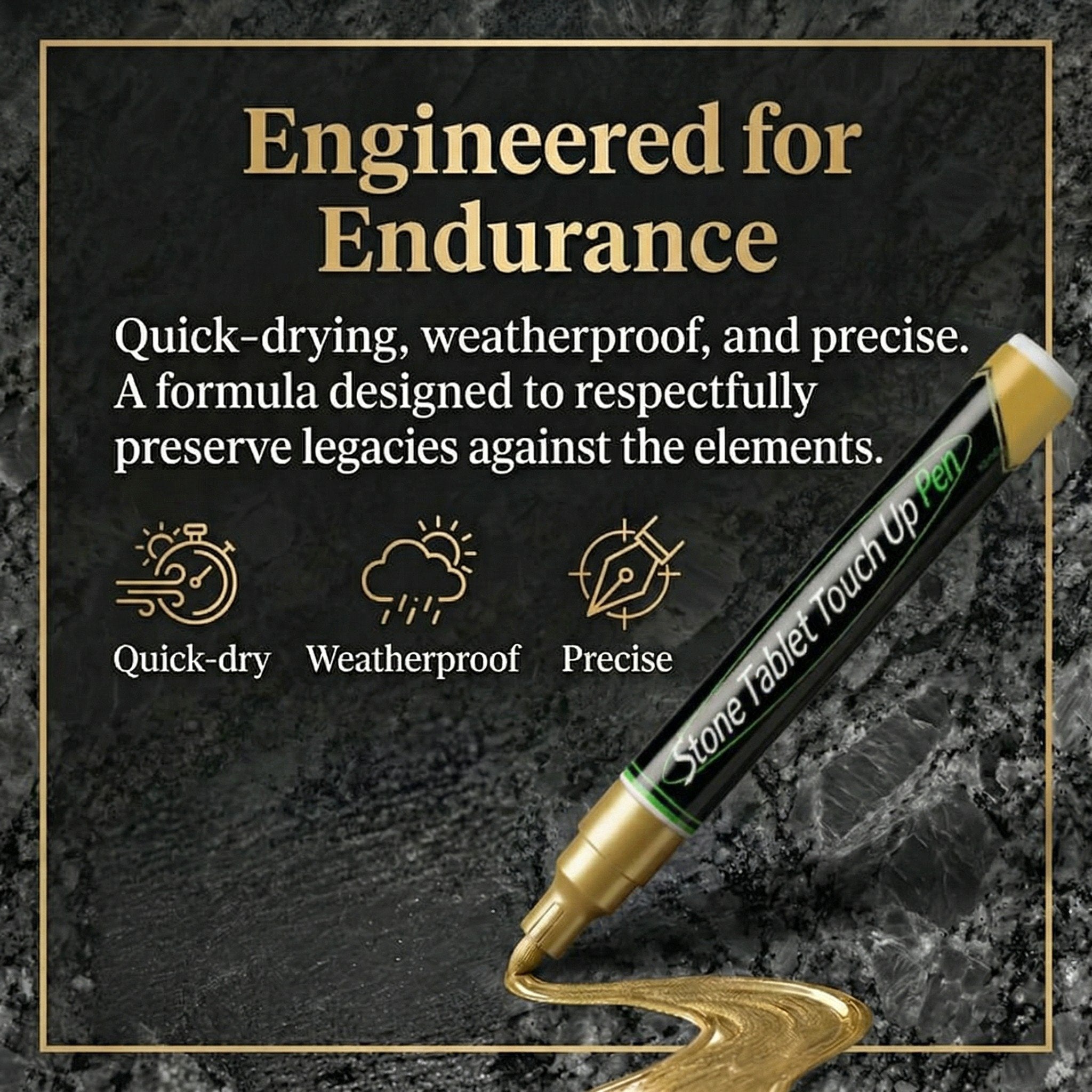 🐦Golden Tombstone Marker Pen for Restoring Faded Grave Inscriptions