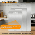 🔪 50% OFF NOW! ✨ Stainless Steel Countertop Chopping Board – Hygienic, Knife-Friendly & Easy-Clean Surface 🍽️