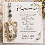 🌙Carry Your Zodiac Magic Every Day ✨ | Meaningful Birthstone Charm Keychain Gift