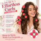 ⏳LAST DAY SPECIAL PRICE: ￡7.99!!🍓Strawberry Sponge Hair Curlers – Soft Heatless Curling Balls