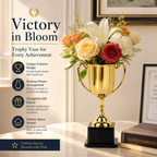 🏆 Creative Trophy Flower Vase