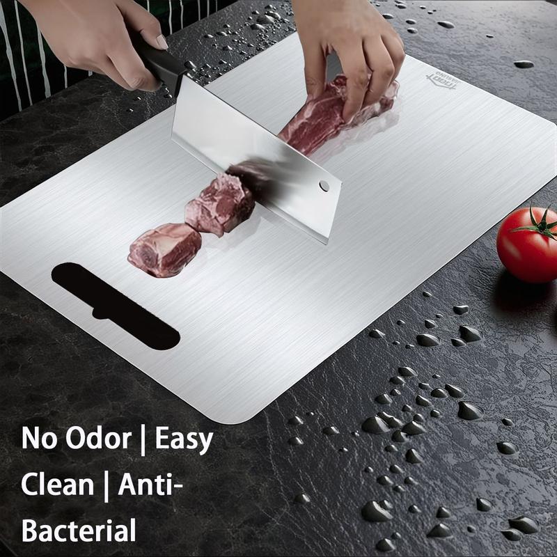🔪 50% OFF NOW! ✨ Stainless Steel Countertop Chopping Board – Hygienic, Knife-Friendly & Easy-Clean Surface 🍽️