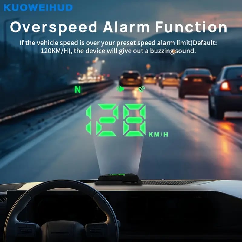🔥Car Head Up Display | GPS Digital Speedometer