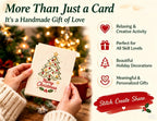 🎄 Beginner-Friendly Christmas Embroidery Kit, Relaxing Holiday Craft Project & Meaningful Gift