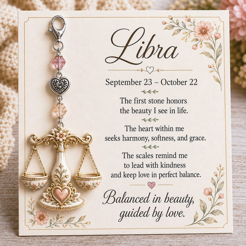 🌙Carry Your Zodiac Magic Every Day ✨ | Meaningful Birthstone Charm Keychain Gift