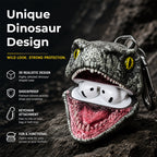 🦖Dinosaur Head Earbud Keychain Protective Case