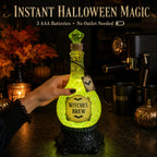🧙✨Lighted Witches’ Brew Poison Bottle Glitter Globe