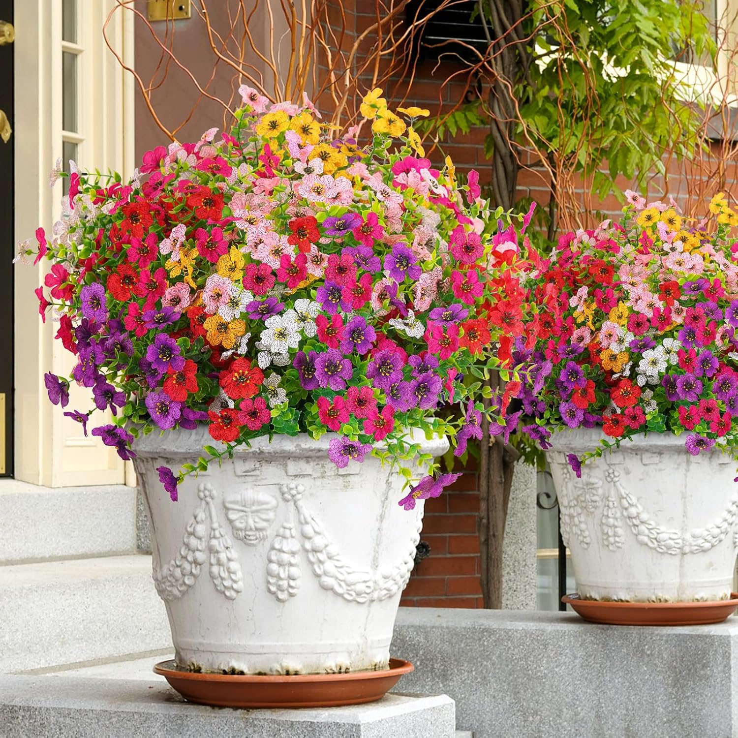 ⏳LAST DAY SPECIAL PRICE: ￡5.99!!🌺UV Resistant Colorful Artificial Flower💖
