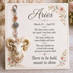 🌙Carry Your Zodiac Magic Every Day ✨ | Meaningful Birthstone Charm Keychain Gift