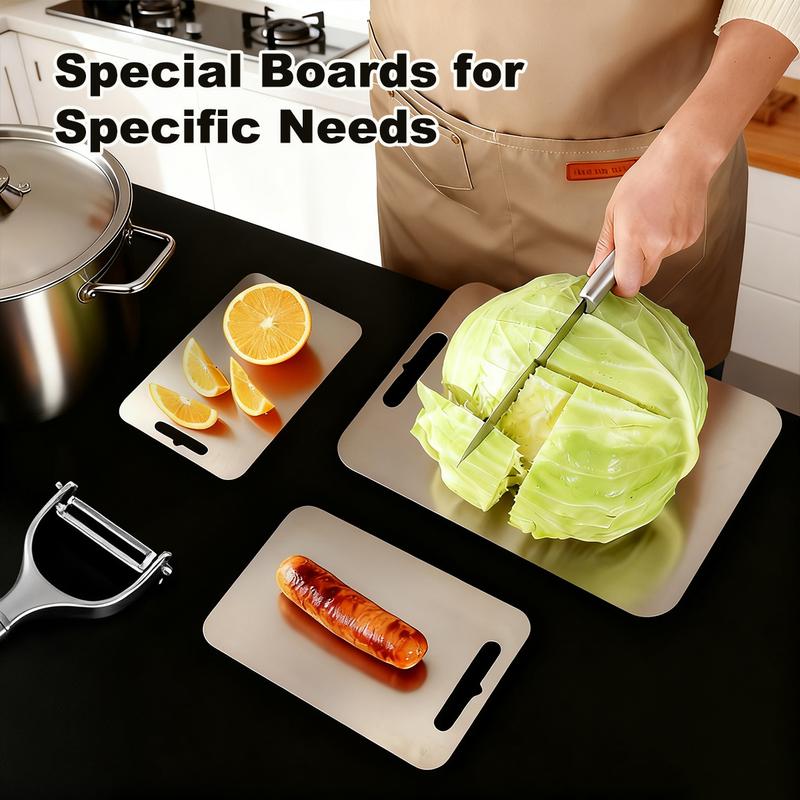 🔪 50% OFF NOW! ✨ Stainless Steel Countertop Chopping Board – Hygienic, Knife-Friendly & Easy-Clean Surface 🍽️