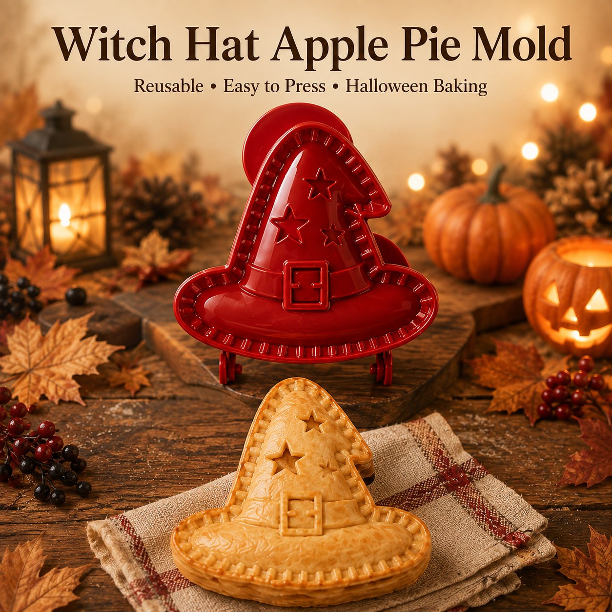 🎃 Spooky Halloween Hand‑Pie Press Set | 8 Unique Spooky Shapes for Festive Party Pastries