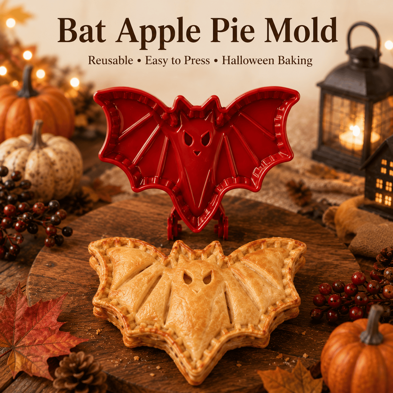 🎃 Spooky Halloween Hand‑Pie Press Set | 8 Unique Spooky Shapes for Festive Party Pastries