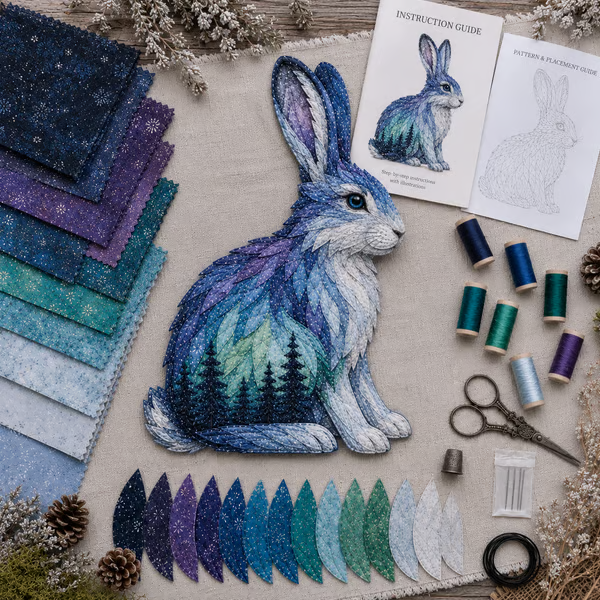 🐻Northern Lights Wildlife DIY Patchwork Kit