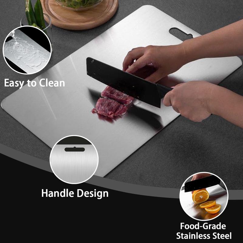 🔪 50% OFF NOW! ✨ Stainless Steel Countertop Chopping Board – Hygienic, Knife-Friendly & Easy-Clean Surface 🍽️