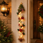 MerryCascade Glowing Christmas Door Hanger