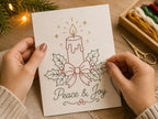 🎄 Beginner-Friendly Christmas Embroidery Kit, Relaxing Holiday Craft Project & Meaningful Gift